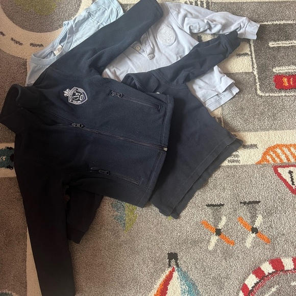 Lands' End Other - Land’s End Montessori Gifted Prep School Uniform Long Sleeve + Tee + Fleece 3T